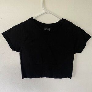 Aerie Women's Black Crop-top